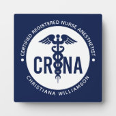Aangepast CRNA-gecertificeerd geregistreerde verpl Fotoplaat (Voorkant)