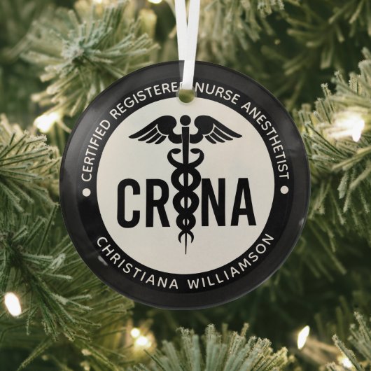 Aangepast CRNA-gecertificeerd geregistreerde verpl Glas Ornament (Insitu)