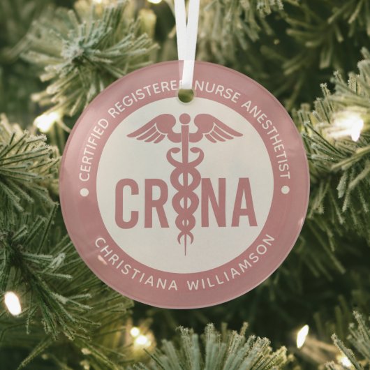 Aangepast CRNA-gecertificeerd geregistreerde verpl Glas Ornament (Insitu)