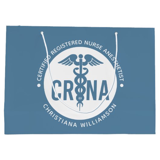 Aangepast CRNA-gecertificeerd geregistreerde verpl Groot Cadeauzakje (Achterkant)