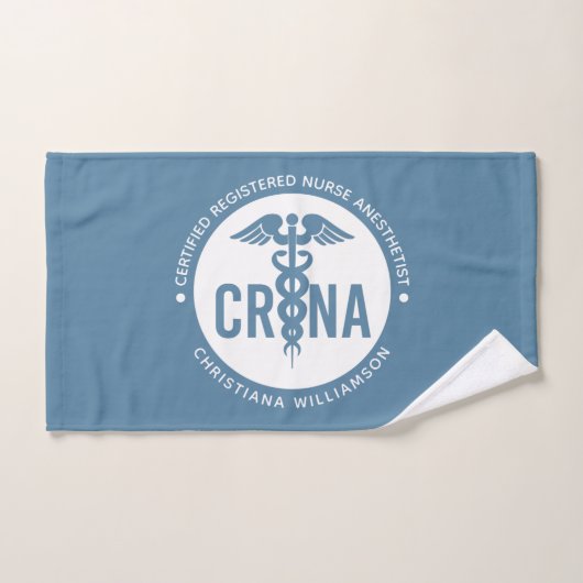 Aangepast CRNA-gecertificeerd geregistreerde verpl Handdoek (Handdoek)