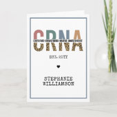 Aangepast CRNA-gecertificeerd geregistreerde verpl Kaart (Voorkant)