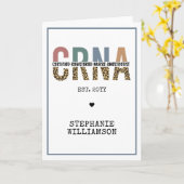 Aangepast CRNA-gecertificeerd geregistreerde verpl Kaart (Gele Bloem)