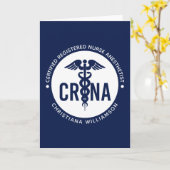 Aangepast CRNA-gecertificeerd geregistreerde verpl Kaart (Gele Bloem)