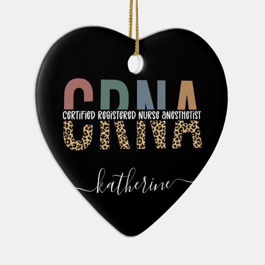 Aangepast CRNA-gecertificeerd geregistreerde verpl Keramisch Ornament (Rechts)