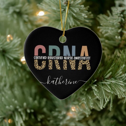 Aangepast CRNA-gecertificeerd geregistreerde verpl Keramisch Ornament (Boom)