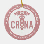 Aangepast CRNA-gecertificeerd geregistreerde verpl Keramisch Ornament (Voorkant)