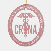 Aangepast CRNA-gecertificeerd geregistreerde verpl Keramisch Ornament (Links)