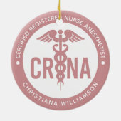 Aangepast CRNA-gecertificeerd geregistreerde verpl Keramisch Ornament (Achterkant)