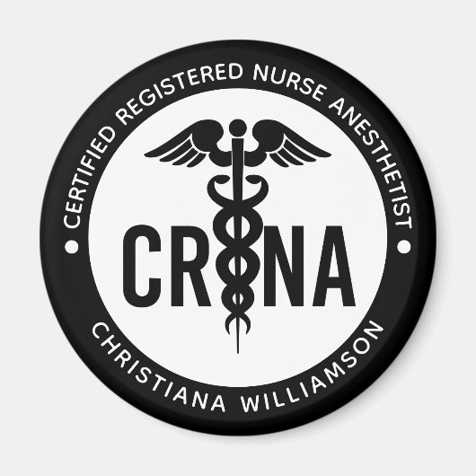 Aangepast CRNA-gecertificeerd geregistreerde verpl Magneet (Voorkant)