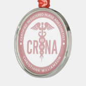 Aangepast CRNA-gecertificeerd geregistreerde verpl Metalen Ornament (Links)