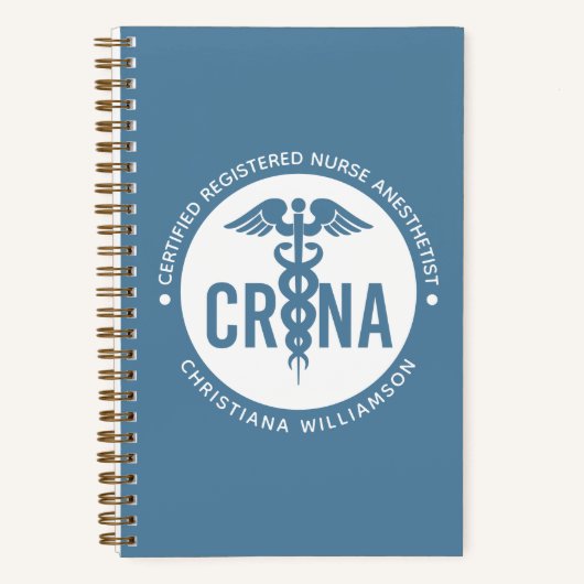 Aangepast CRNA-gecertificeerd geregistreerde verpl Notitieboek (Voorkant)