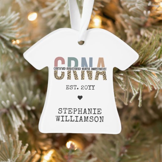 Aangepast CRNA-gecertificeerd geregistreerde verpl Ornament (Boom)