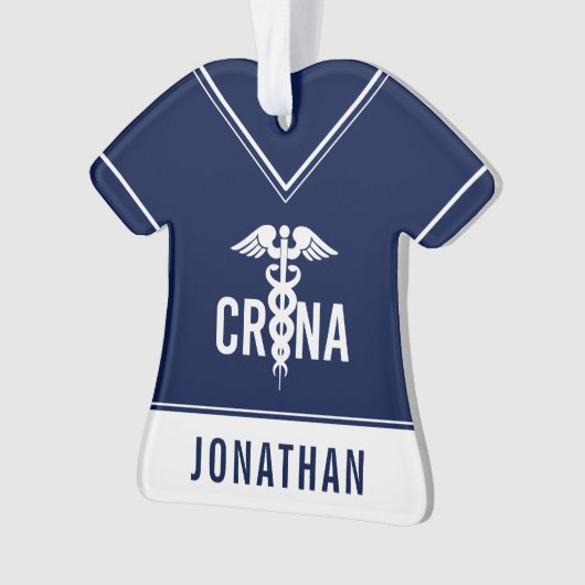 Aangepast CRNA-gecertificeerd geregistreerde verpl Ornament (voorkant)