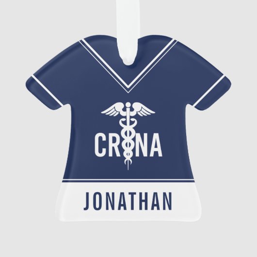 Aangepast CRNA-gecertificeerd geregistreerde verpl Ornament (achterkant)