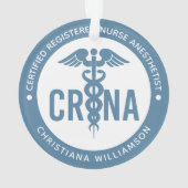 Aangepast CRNA-gecertificeerd geregistreerde verpl Ornament (achterkant)