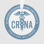 Aangepast CRNA-gecertificeerd geregistreerde verpl Ornament (voorkant)