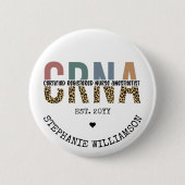 Aangepast CRNA-gecertificeerd geregistreerde verpl Ronde Button 5,7 Cm (Voorkant)