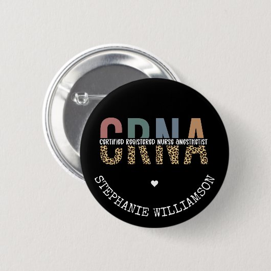 Aangepast CRNA-gecertificeerd geregistreerde verpl Ronde Button 5,7 Cm (Voorkant /achterkant)