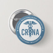 Aangepast CRNA-gecertificeerd geregistreerde verpl Ronde Button 5,7 Cm (Voorkant /achterkant)