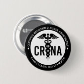 Aangepast CRNA-gecertificeerd geregistreerde verpl Ronde Button 5,7 Cm (Voorkant /achterkant)