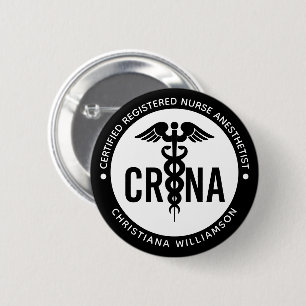 Aangepast CRNA-gecertificeerd geregistreerde verpl Ronde Button 5,7 Cm
