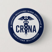 Aangepast CRNA-gecertificeerd geregistreerde verpl Ronde Button 5,7 Cm (Voorkant)