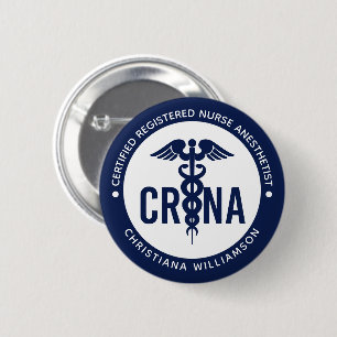 Aangepast CRNA-gecertificeerd geregistreerde verpl Ronde Button 5,7 Cm