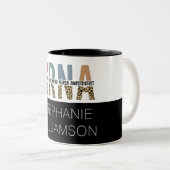 Aangepast CRNA-gecertificeerd geregistreerde verpl Tweekleurige Koffiemok (Voorkant rechts)