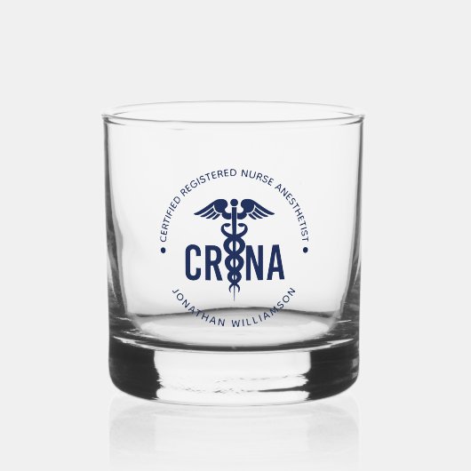 Aangepast CRNA-gecertificeerd geregistreerde verpl Whisky Glas (Voorkant)