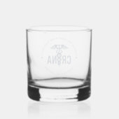 Aangepast CRNA-gecertificeerd geregistreerde verpl Whisky Glas (Achterkant)