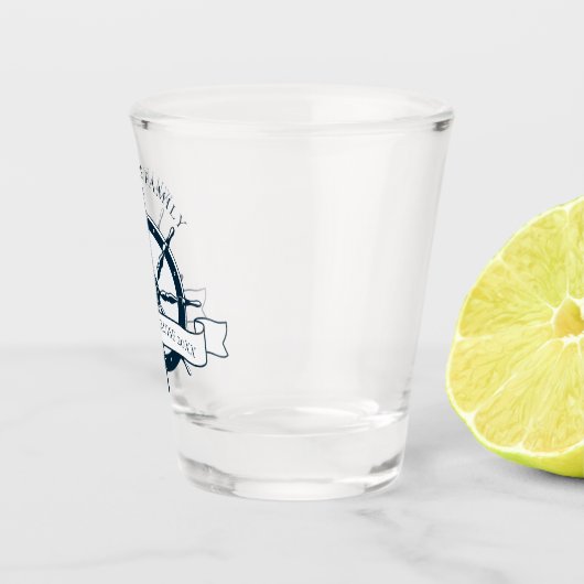 Aangepast cruiseschip Nautisch wiel Shot Glas (Rechts)