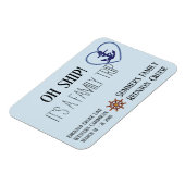 Aangepast cruisesportret Gepersonaliseerd schip Magneet (Linkerzijde)