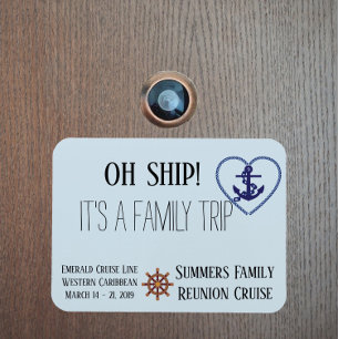 Aangepast cruisesportret Gepersonaliseerd schip Magneet