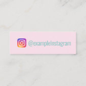 Aangepast "Cupcakes"-instagram Mini Visitekaartje (Achterkant)