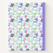 Aangepast Cute Cats-patroon voor kindercompositie Notitieboek (Achterkant)