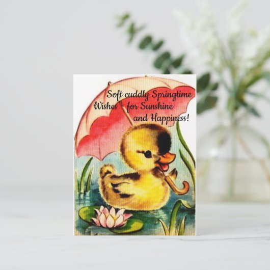 Aangepast Cute Chic Spring Briefkaart (Staand voorkant)