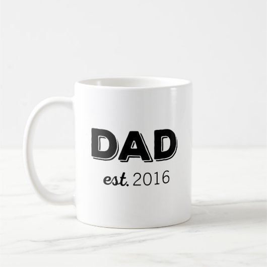 Aangepast DAD-jaar ingesteld Koffiemok (Links)