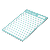 Aangepast dagplan voor gezins- of Homeschool Notitieblok (Schuin)