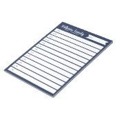 Aangepast dagplan voor gezins- of Homeschool Notitieblok (Schuin)