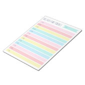 Aangepast dagplan voor gezins- of Homeschool Notitieblok (Schuin)