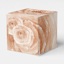 Aangepast Dank je waterverf rozen bloemen Bedankdoosjes