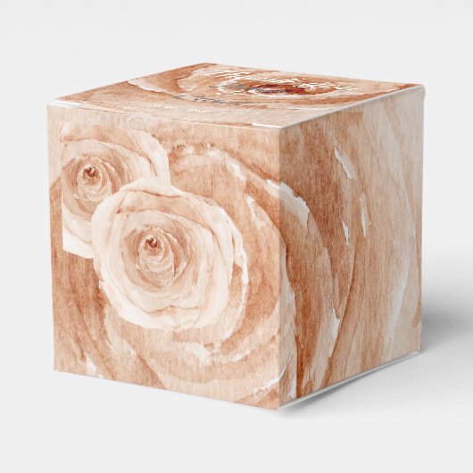 Aangepast Dank je waterverf rozen bloemen Bedankdoosjes (Voorkant Zijde)