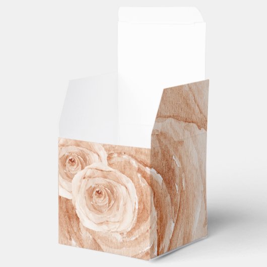 Aangepast Dank je waterverf rozen bloemen Bedankdoosjes (Geopend)
