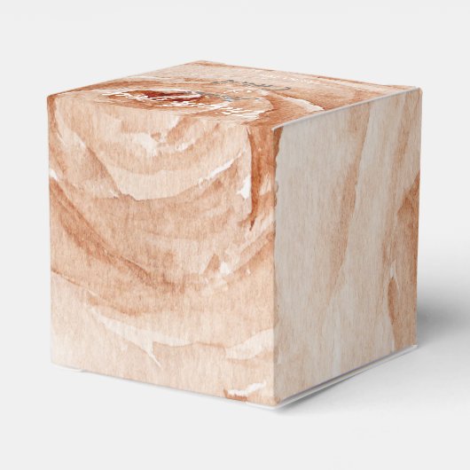 Aangepast Dank je waterverf rozen bloemen Bedankdoosjes (Achterkant)