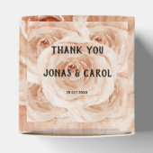 Aangepast Dank je waterverf rozen florale Bedankdoosjes (Bovenkant)