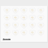 Aangepast Dank Je Wel Goud Schrift Hart Sticker (Vel)