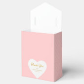 Aangepast dank je wel goud script roze hart favori bedankdoosjes (Geopend)