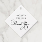 Aangepast dank u bedankjes labels (Voorkant)