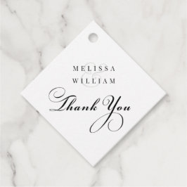 Aangepast dank u bedankjes labels